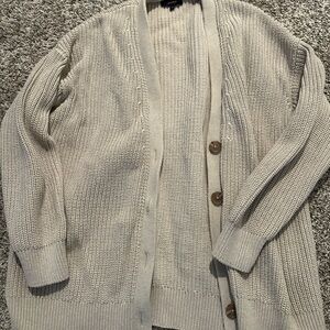 Quince Light cream Cardigan Sweater